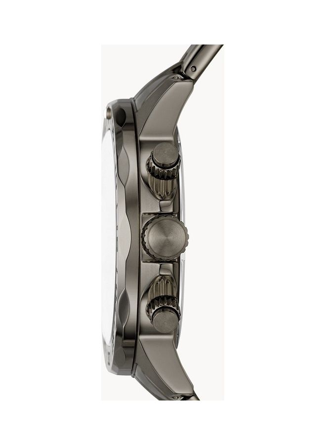 FOSSIL men Bannon Analog Round Shape Stainless Steel Wrist Watch  - Image 2