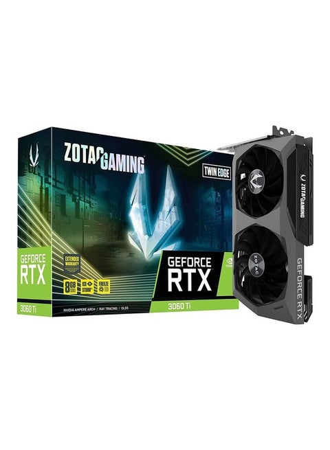 Gaming GeForce RTX 3060 Ti GDDR6X Twin Edge 8GB GDDR6X 256-bit 19 Gbps PCIE 4.0 Gaming Graphics Card IceStorm 2.0 Advanced Cooling Active Fan Control Black