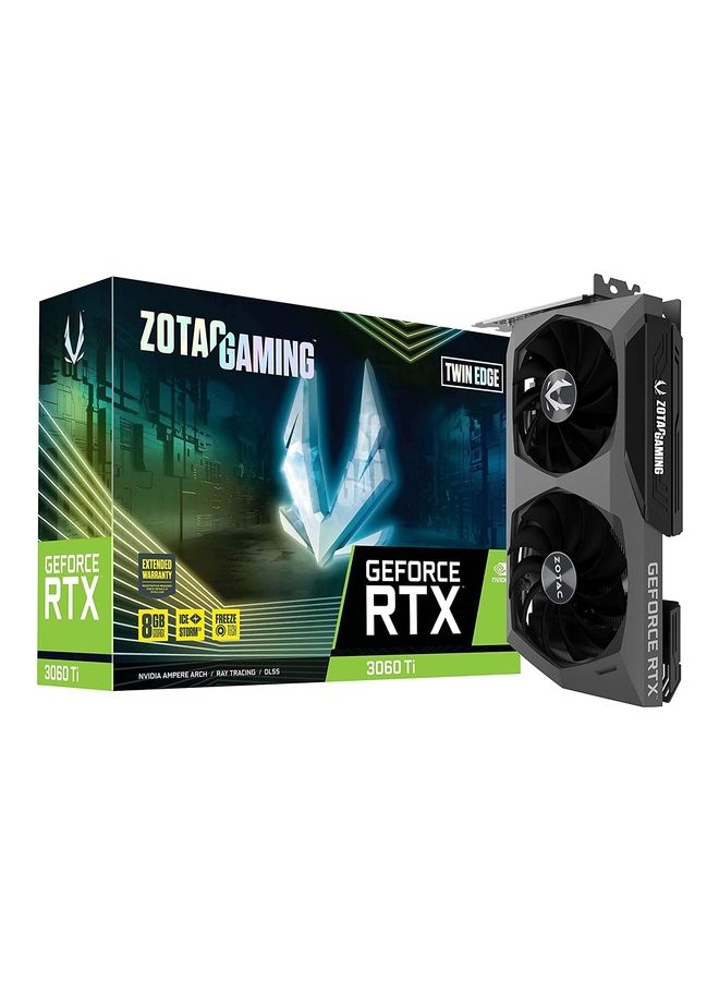 ZOTAC - Gaming GeForce RTX 3060 Ti GDDR6X Twin Edge 8GB GDDR6X 256-bit 19 Gbps PCIE 4.0 Gaming Graphics Card IceStorm 2.0 Advanced Cooling Active Fan Control Black - Image 1