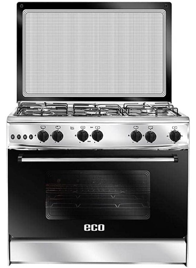 UNIONAIRE - Stainless Steel 5 Gas Burners Cooker C6090SS-AC-187-F Silver - Image 1