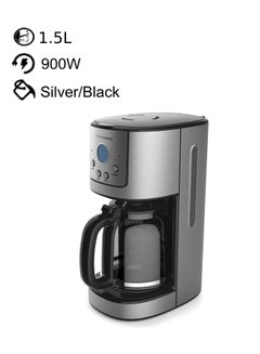 Digital Coffee Maker With 4 Function Buttons 1.5 L 900.0 W HSA241-02 Grey