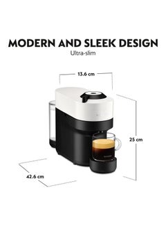 Nespresso Vertuo POP Coffee Machine 560 ml 1500 W XN9201 White  - Image 4