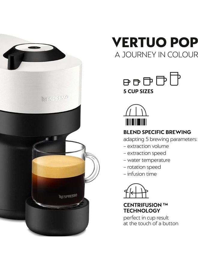 Nespresso - Vertuo POP Coffee Machine 560 ml 1500 W XN9201 White - Image 1
