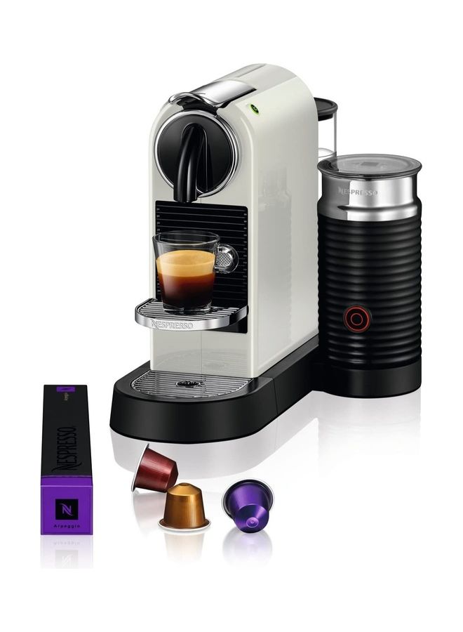 Nespresso - DeLonghi Citiz Coffee Machine with Integrated Aeroccino milk frother 1 L 1710 W EN267.WAE White - Image 1