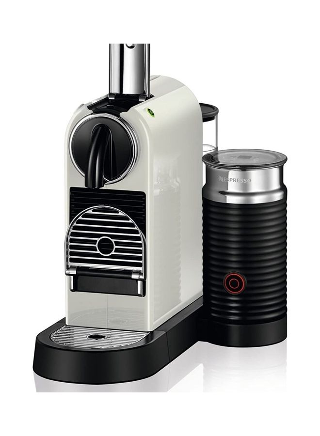 Nespresso - DeLonghi Citiz Coffee Machine with Integrated Aeroccino milk frother 1 L 1710 W EN267.WAE White - Image 1
