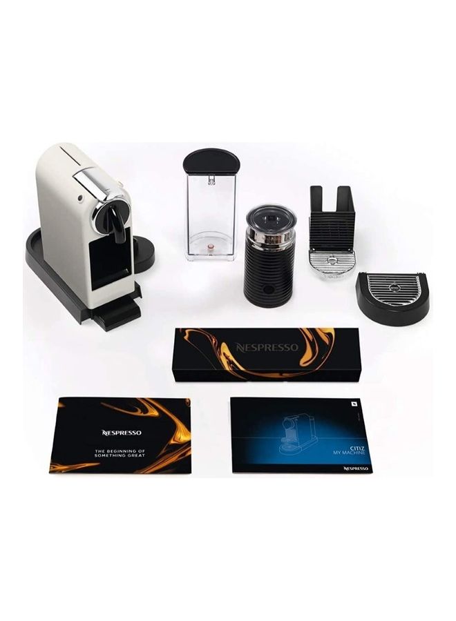 Nespresso - DeLonghi Citiz Coffee Machine with Integrated Aeroccino milk frother 1 L 1710 W EN267.WAE White - Image 1