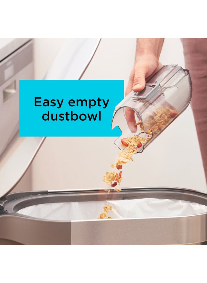 BLACK+DECKER - Powerseries+ Cordless Stick Vacuum Cleaner Lithium-Ion Removable Battery 2Ah 36Wh Up to 16/40 Run Time 500 ml 18 W BHFEA18D1-GB Grey - Image 1