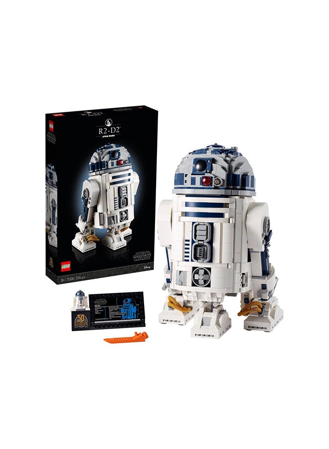 6332984 Star Wars™ R2-D2™ 75308 Building Kit; Creative Building Kit; Collectible Star Wars Building Set For Adults And A Fun Holiday Gift, Birthday Present Or Surprise Treat For Star Wars Fans (2,314 Pieces) 2314 18+ years - https://f.nooncdn.com/p/v1683013337/N48604993A_1.jpg?format=jpg&width=original