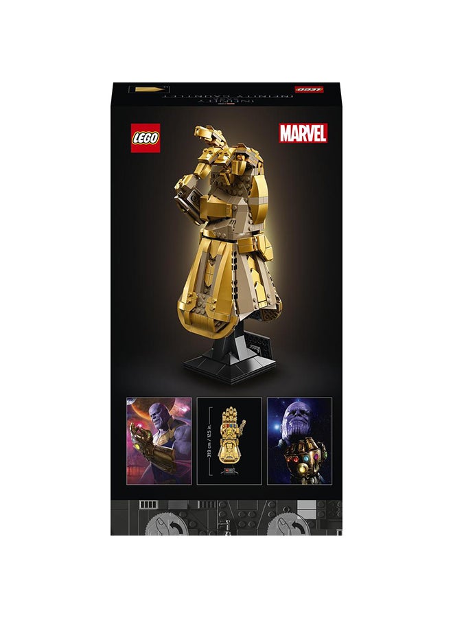 LEGO - 6332679 Marvel Infinity Gauntlet Collectible Building Kit; Thanos Right Hand Gauntlet Model With Infinity Stones; As Featured In Marvel Studios’ Avengers: Infinity War And Avengers: Endgame Movies (590 Pieces) 76191 590 18+ years - Image 1