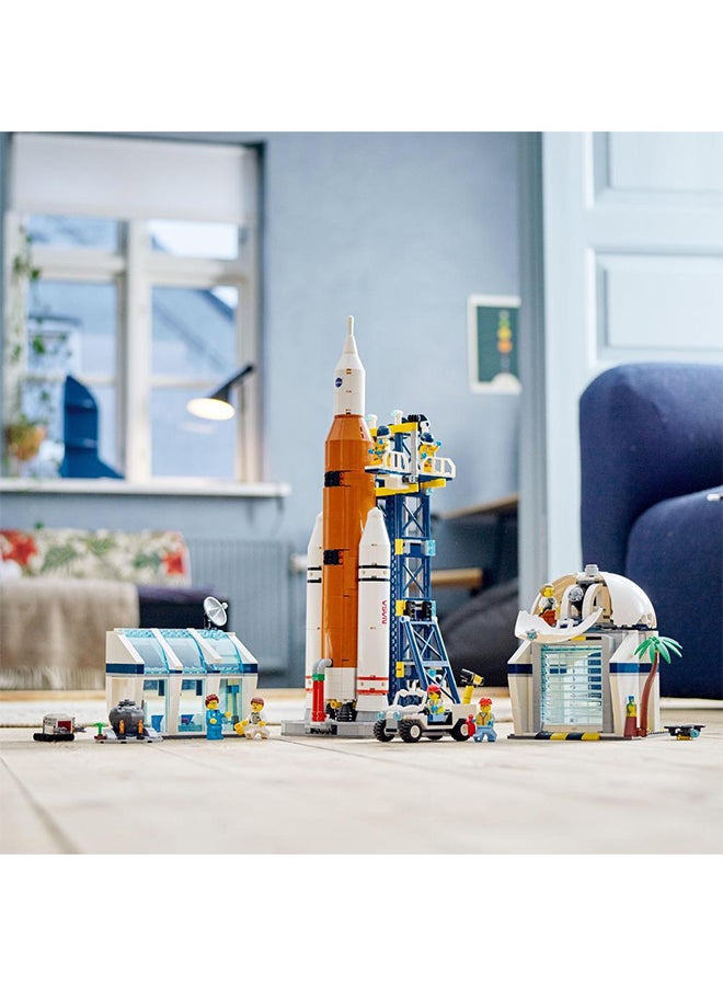 LEGO - 60351 City Rocket Launch Centre: NASA-Inspired Space Playset with Rocket,Building Set includes  Launch Tower, Observatory, and 6" Minifigures, Suitable for Kids Aged 7+ (1010 pcs) - 60351 1010 7+ Years - Image 1