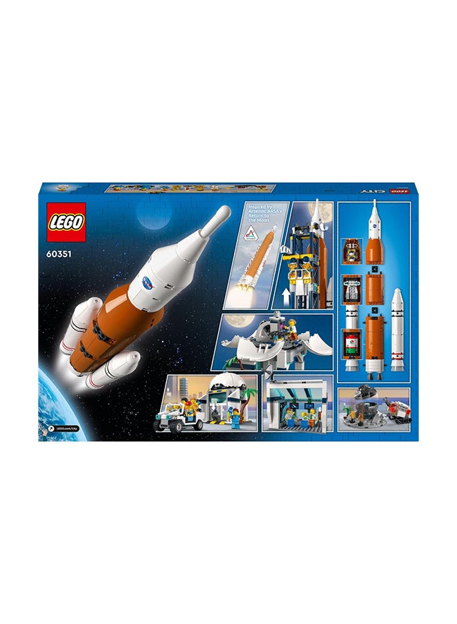 LEGO - 60351 City Rocket Launch Centre: NASA-Inspired Space Playset with Rocket,Building Set includes  Launch Tower, Observatory, and 6" Minifigures, Suitable for Kids Aged 7+ (1010 pcs) - 60351 1010 7+ Years - Image 1