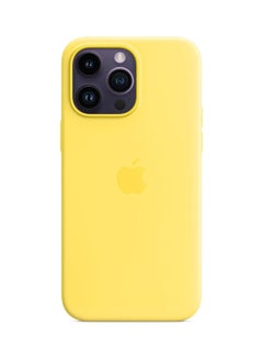 iPhone 14 Pro Max Silicone Case with MagSafe Canary Yellow