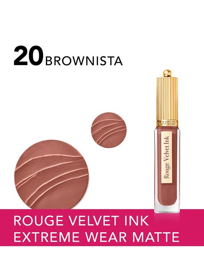 Rouge Vevet Ink Liquid Matte Lipstick 20 Brownista - v1683023691/N45726940A_3