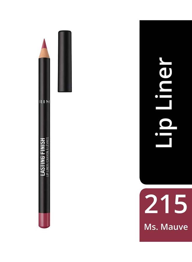 RIMMEL LONDON Lasting Matte Lip Liner 215 Mauve  - Image 3