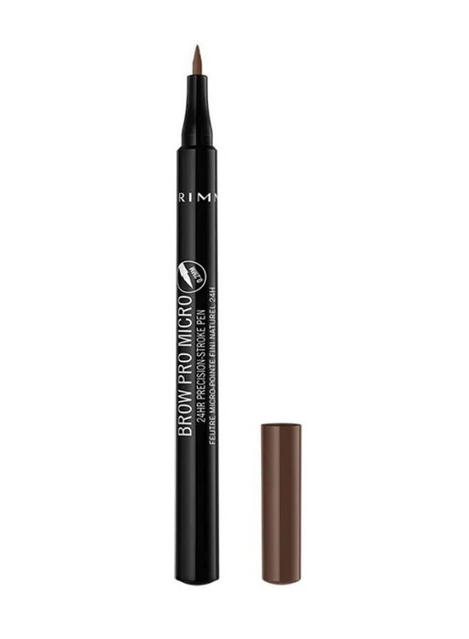 RIMMEL LONDON - Pro Micro 24Hr Precision-Stroke Eye Brow Pen 03 Soft Brown - Image 1