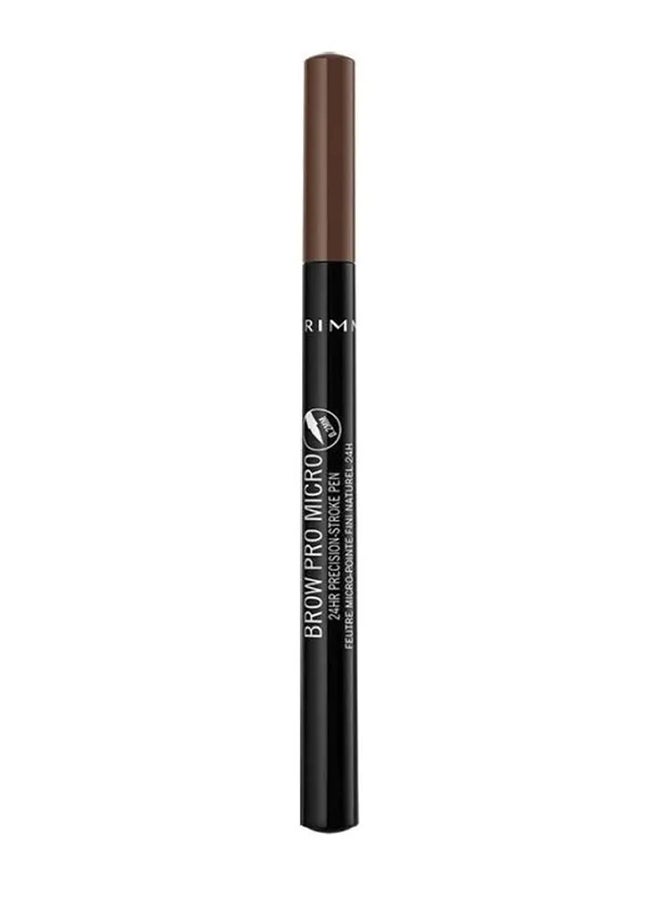 RIMMEL LONDON - Pro Micro 24Hr Precision-Stroke Eye Brow Pen 03 Soft Brown - Image 1