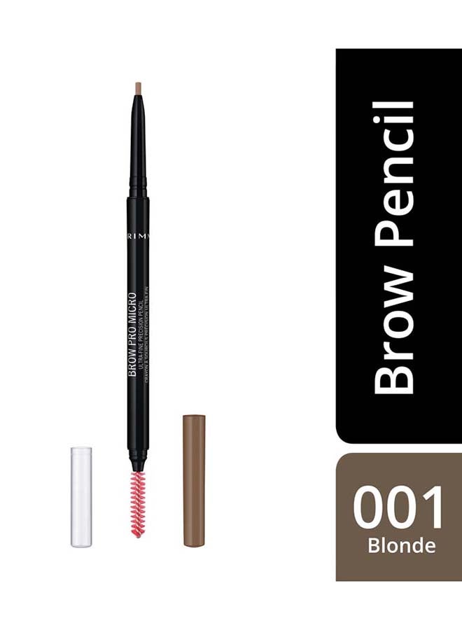 RIMMEL LONDON - Brow Pro Microdefiner Pencil – 001 –Blonde - Image 1