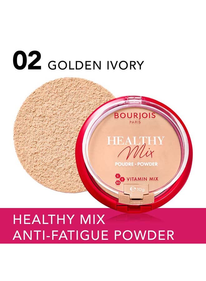BOURJOIS PARIS Healthy Mix Anti-Fatigue Powder 02 Ivoire doré  - Image 3