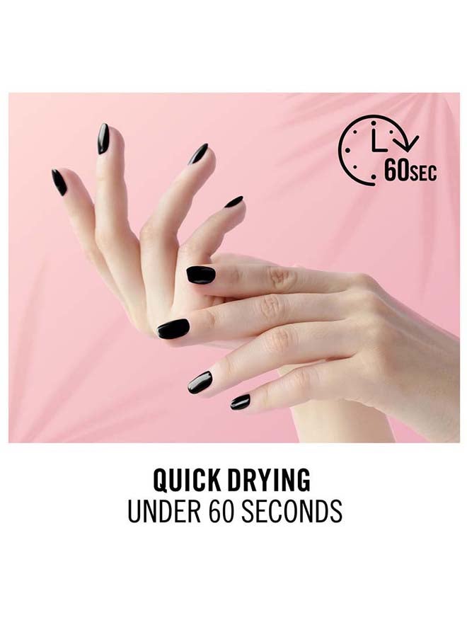 RIMMEL LONDON - 60 Seconds Super Shine Nail Polish 900 Rita's Black - Image 1