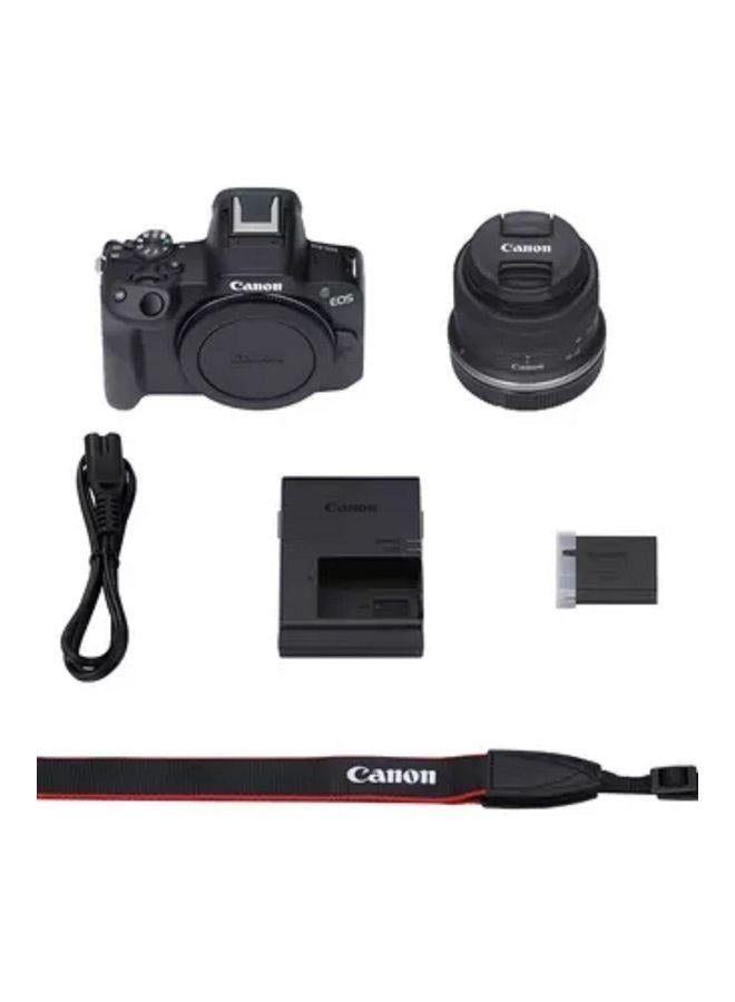 EOS R50 Mirrorless Camera, Black + RF-S 18-45mm F4.5-6.3 IS STM Lens (Upgraded M50 Mark II Model) - v1683034320/N53402696A_7