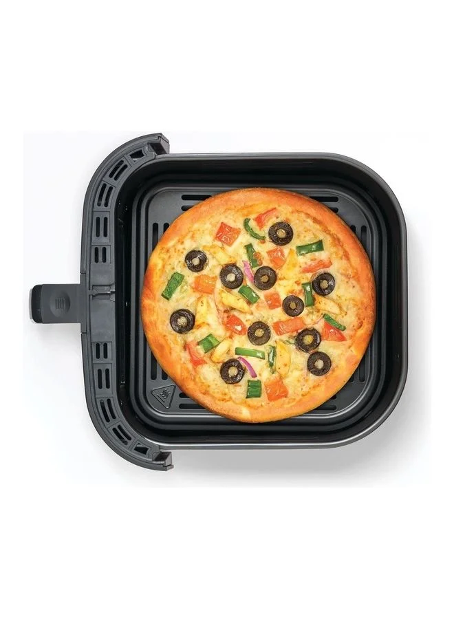 BLACK+DECKER 12-in-1 Digital Air Fryer, 8.5L/2Kg Capacity, Rapid Hot Air Circulation for Frying, Grilling, Baking and Broiling, Brushed Matte Finish, Viewing Window - 5.8 L 1800 W AF5800-B5 Black