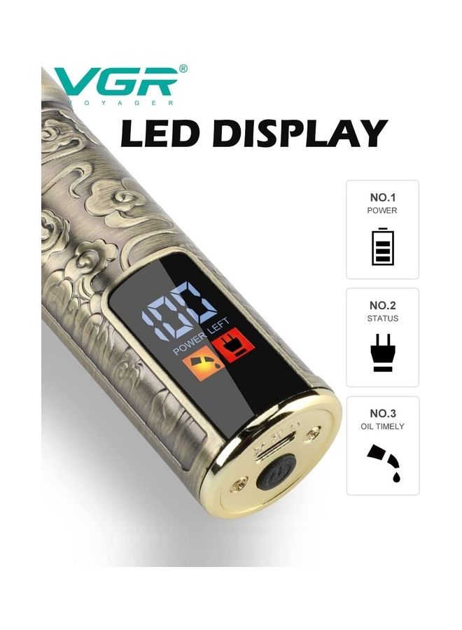 في جي آر ماكينة قص الشعر الاحترافية ذهبي - Image 4