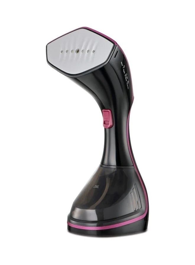 BLACK+DECKER Portable Digital Handheld Garment Steamer, 180° Swivel Hinge, 5-Height Adjustment, Variable Temperature Control, Removable Drip Tray, Cool-Touch Handle, 240 ml 1600 W HSTD1600-B5 black purple