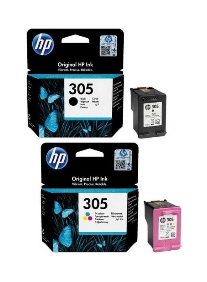 2 Piece Original 305 Black And Tri Color Ink Cartridge Set Black/Tri-Color - v1683099170/N53402995A_1