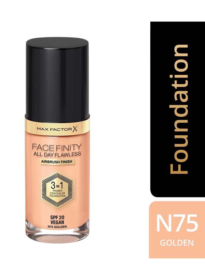 Max Factor - Facefinity All Day Flawless Foundation SPF20 75 Golden - Image 1
