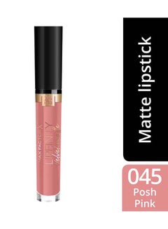 Max Factor Lipfinity Velvet Matte Liquid Lip, 3.5 ml, 045 Posh Pink  - Image 3