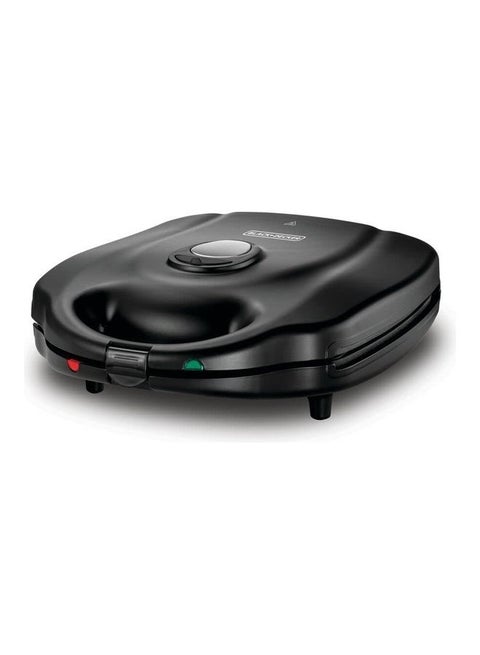 3-in-1 Sandwich, Waffle Maker, and Grill, 4 Slice Capacity, Interchangeable Plates, 180° Flat Grill, Compact, Locking Clamp, Safe, Even Cooking, 1400 W TS4130-B5 black