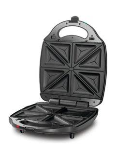 3-in-1 Sandwich, Waffle Maker, and Grill, 4 Slice Capacity, Interchangeable Plates, 180° Flat Grill, Compact, Locking Clamp, Safe, Even Cooking, 1400 W TS4130-B5 black - v1683101546/N53403016A_7