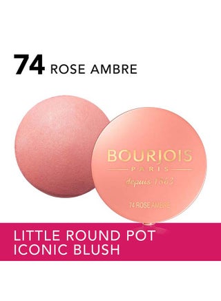 BOURJOIS PARIS Little Round Pot Blusher, 74 Rose ambre - view 3