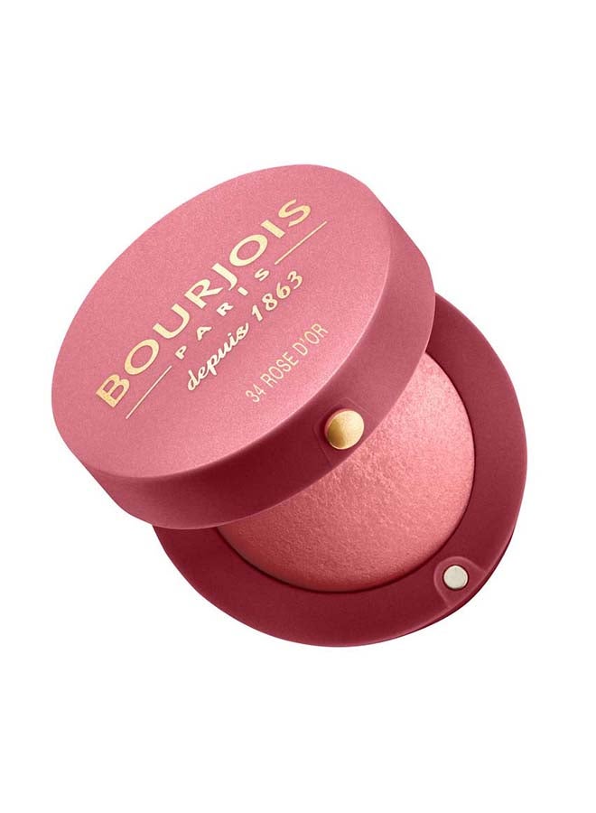BOURJOIS PARIS - Little Round Pot Blusher 2.5 g 34 Rose D'or - Image 1