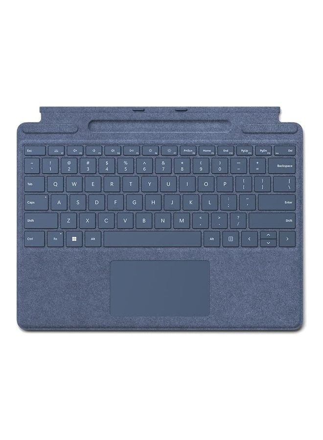 Microsoft - Surface Pro 9, 8 or X - Signature Type Cover Sapphire - Image 1