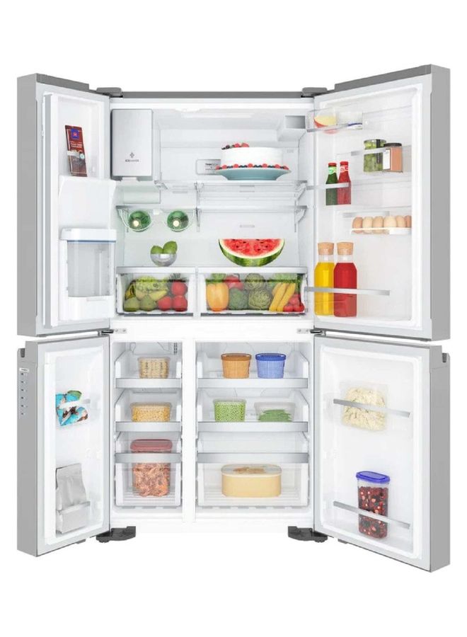 الكترولوكس Electrolux 680L French Door Refrigerator Inverter Compressor, TasteGuard, FlexStor, QuickFreeze & Egg Tray for Fresh and Flexible Storage – EQE6879SA EQE6879SA Silver - Image 3