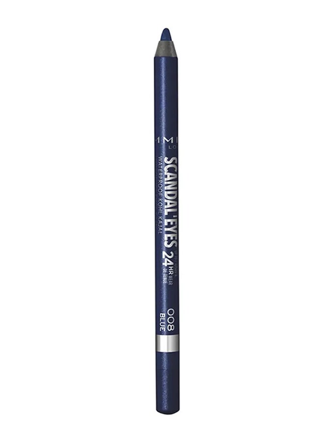 RIMMEL LONDON Scandaleyes Waterproof Kohl Kajal Eyeliner , 1.3 g 008 Blue  - Image 1