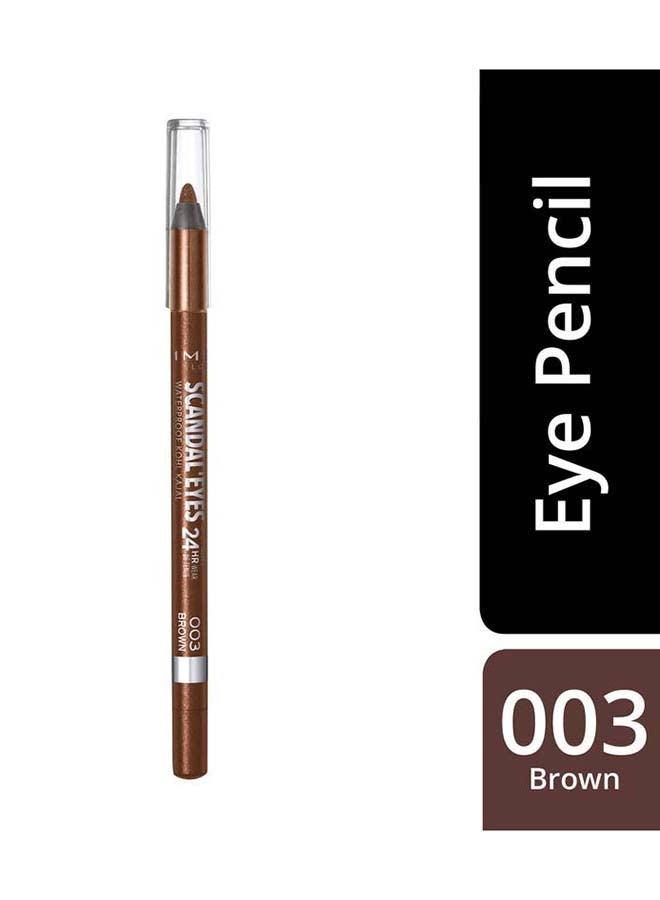 RIMMEL LONDON - Scandal'Eyes Waterproof Kohl Kajal Pencil Eyeliner – 003 –Brown - Image 1
