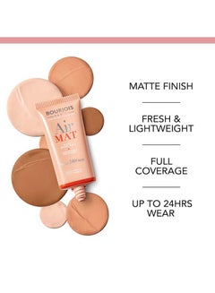 BOURJOIS PARIS Air Mat 24H Foundation 01 Rose Ivory  - Image 4