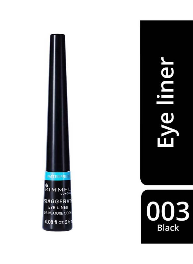 Exaggerate Waterproof Liquid Eyeliner – 003 –Black 