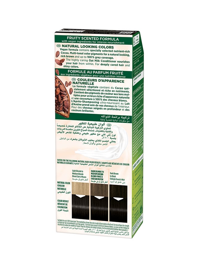 Palette Natural Permanent Cream Hair Colour 1-0, Black 110ml  - Image 2