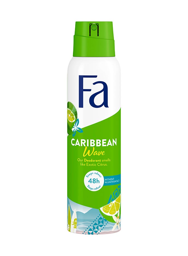 Fa Caribbean Lemon Deodorant Spray 150ml - Image 2
