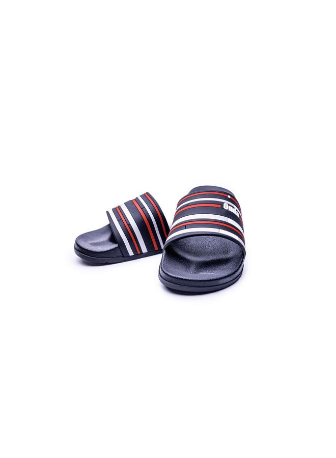 Onda Disney 2 Logo Printed Slip On Slides Black/Red  - Image 3
