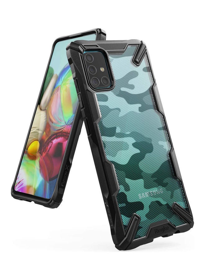 Ringke Galaxy A71 Case TPU And PC Cover Fusion-X Design Camo Black - Image 1