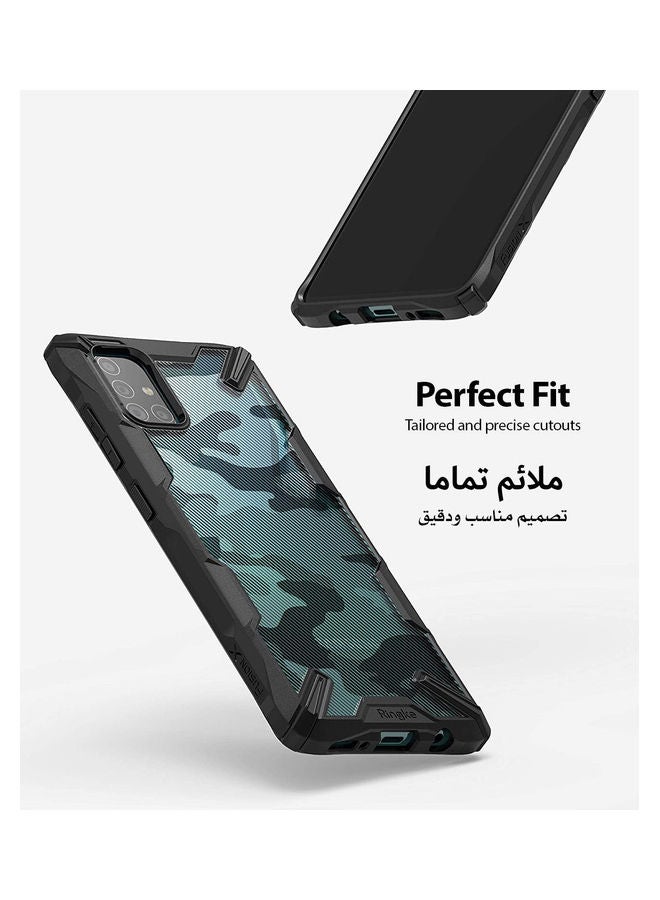 Ringke Galaxy A71 Case TPU And PC Cover Fusion-X Design Camo Black - Image 2