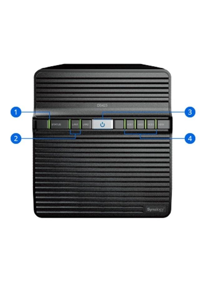 سينولوجي محطة أقراص NAS DS423 ذات 4 حجرات (بدون أقراص)  - Image 2