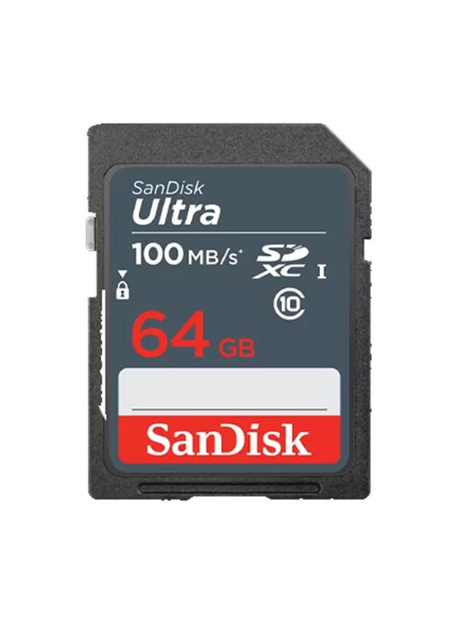 سانديسك بطاقة Ultra SDXC UHS-I بسرعة 100 ميجابت في الثانية وذاكرة الكاميرا 64.0 جيجابايت 64 GB  - Image 1