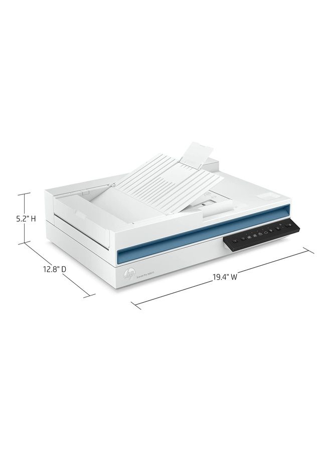 HP - Scan Jet Pro 3600 F1 Fast 2 Sided Scanning And Auto Document Feeder 20G06A White - Image 1