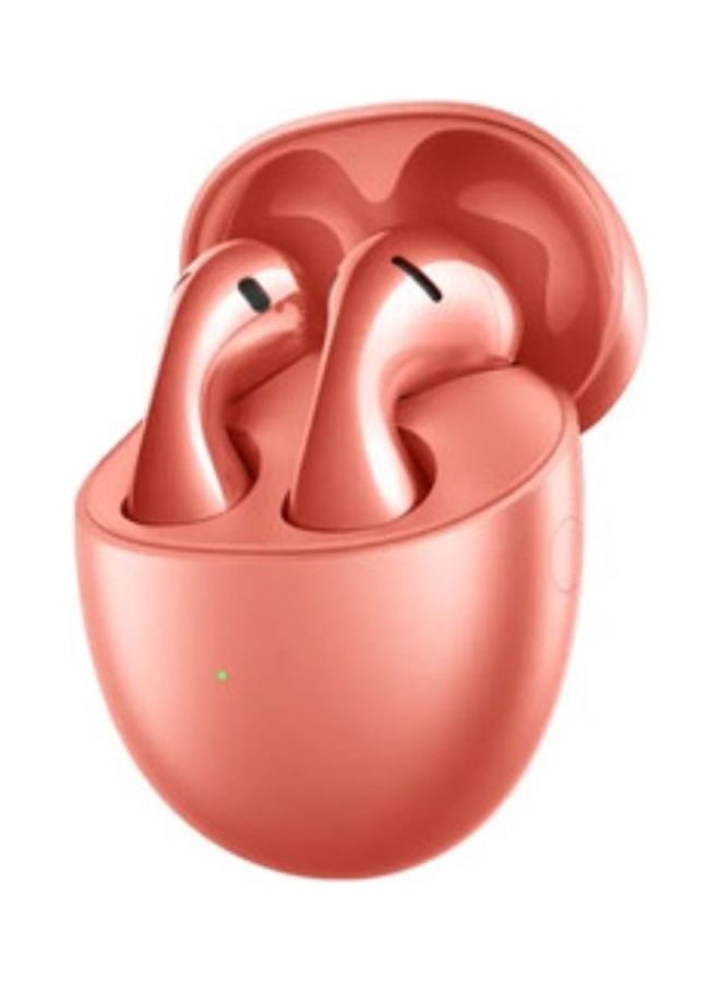 HUAWEI FreeBuds 5 Wireless Earbuds - Bluetooth Earphones with Noise Cancelling - Curved in Ear Headphones with Optimal Fit - Long Battery Life and Water Resistant - Hi-Res Certified Coral Orange  - Image 2