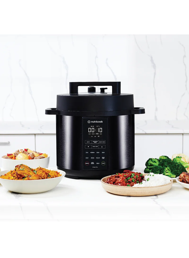 نيوتري كوك قدر طهي بالضغط ذكي متعدد الاستخدامات 9 في 1 8 L 1200 W SP208K أسود